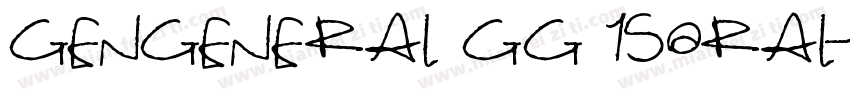 GenGeneral GG 150ral字体转换
